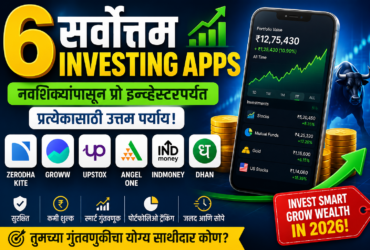 Best Investing Apps 2026 जुलै महिन्यात गुंतवणूक करण्यासाठी टॉप 6 ऍप्स