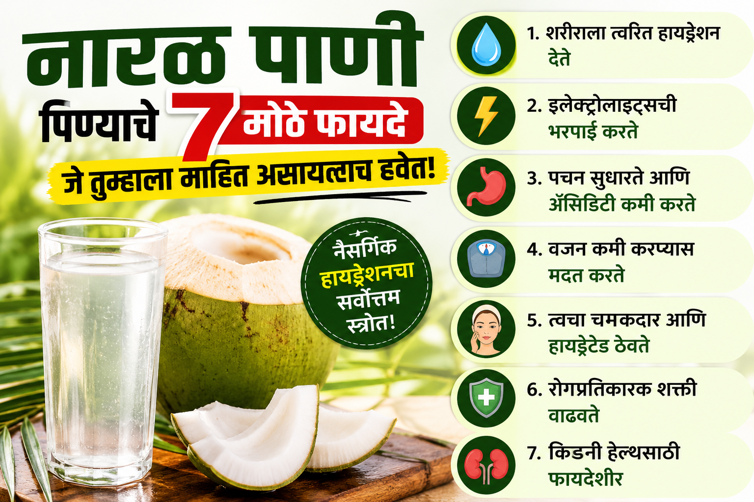 Coconut Water Benefits सकाळी नारळ पाणी पिण्याचे 10 जबरदस्त फायदे, डॉक्टरही शिफारस करतात