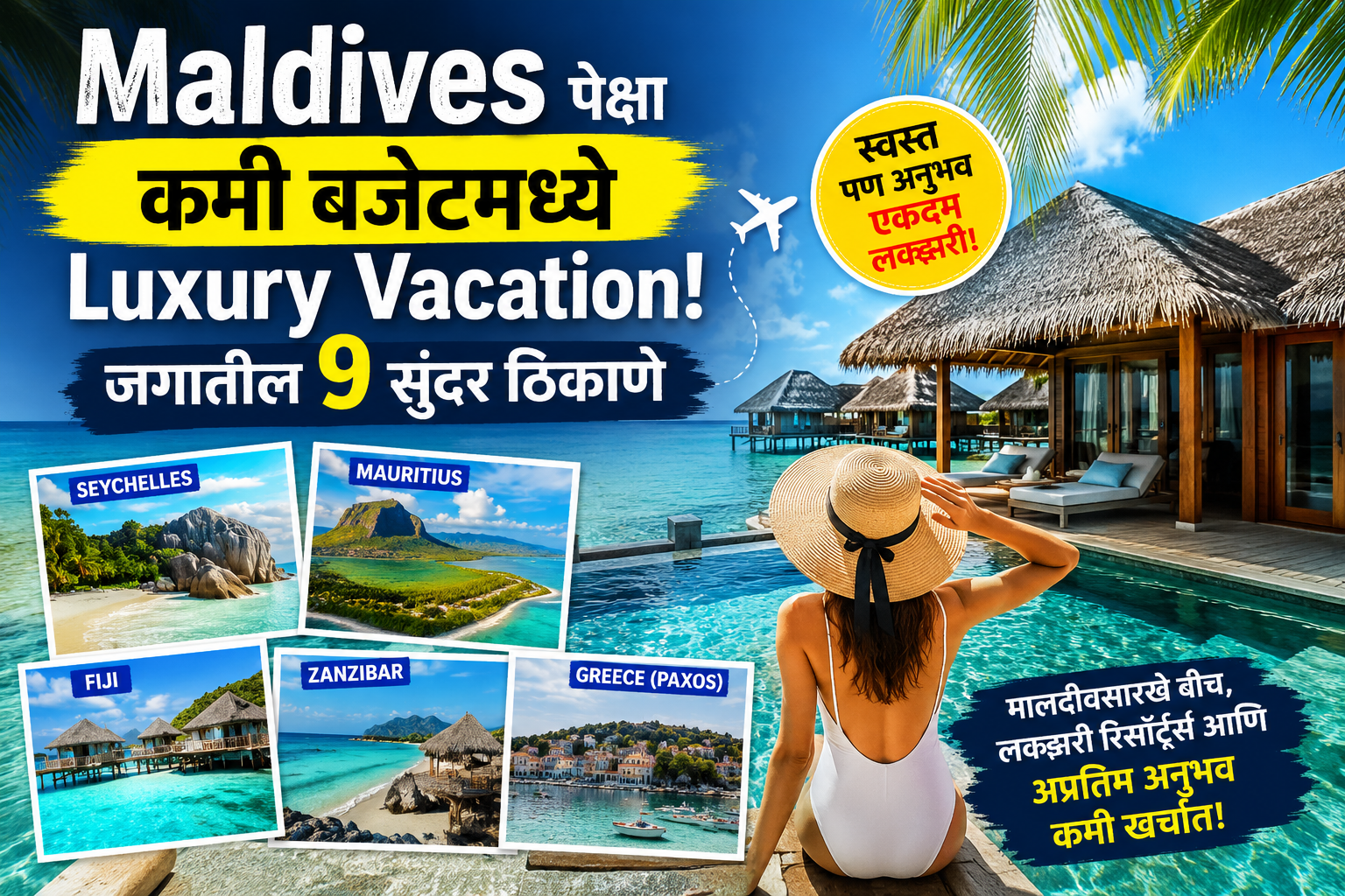 Maldives पेक्षा कमी बजेटमध्ये Luxury Vacation! जगातील 9 सुंदर ठिकाणे