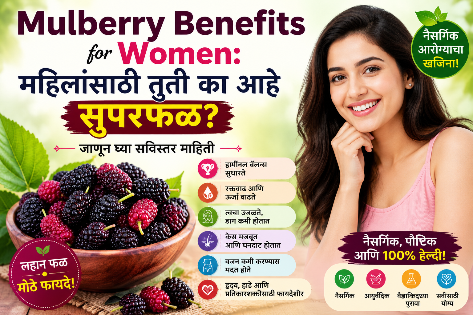 Mulberry Benefits for Women: महिलांसाठी तुती का आहे सुपरफळ? जाणून घ्या सविस्तर माहिती