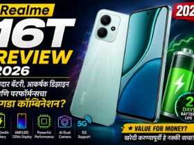 Realme 16T Review 2026 दमदार बॅटरी, आकर्षक डिझाइन आणि परफॉर्मन्सचा तगडा कॉम्बिनेशन
