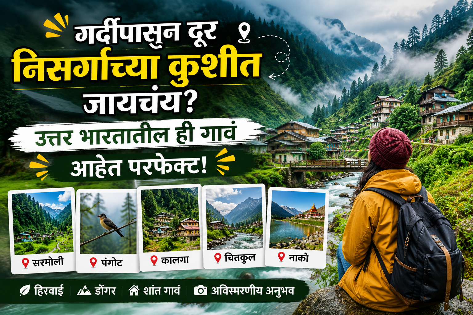 गर्दीपासून दूर निसर्गाच्या कुशीत जायचंय? उत्तर भारतातील ही गावं आहेत परफेक्ट!